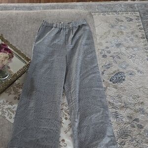 Cami NYC Gray Plaid Wide Leg Pants